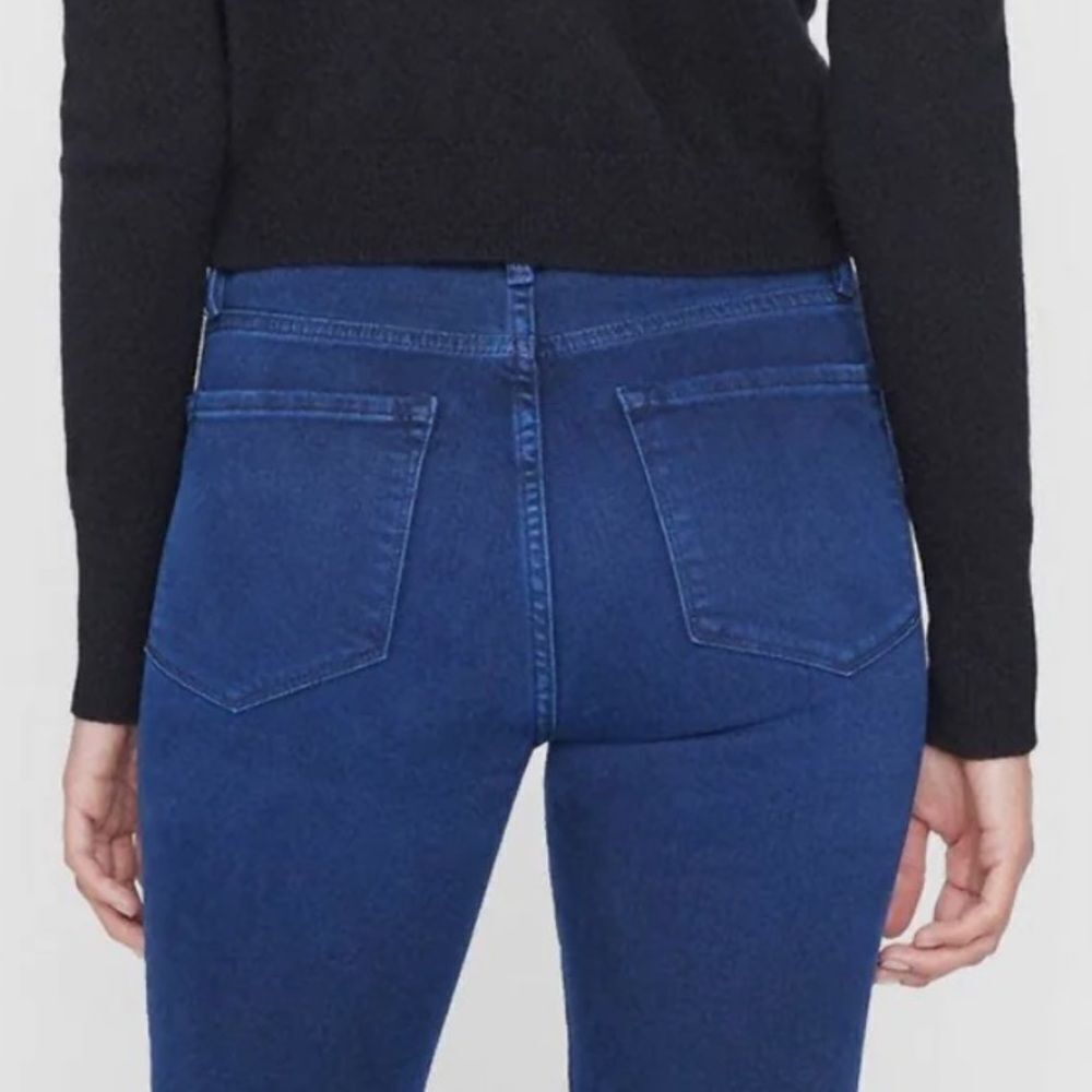 New Frame Denim Le Crop Flare Raw After Jean In Fiona Size 26 - Picture 8 of 16